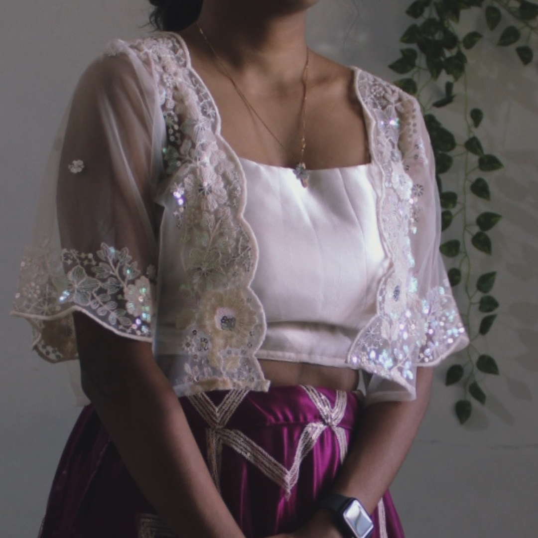 Minimals- crop top and skirt