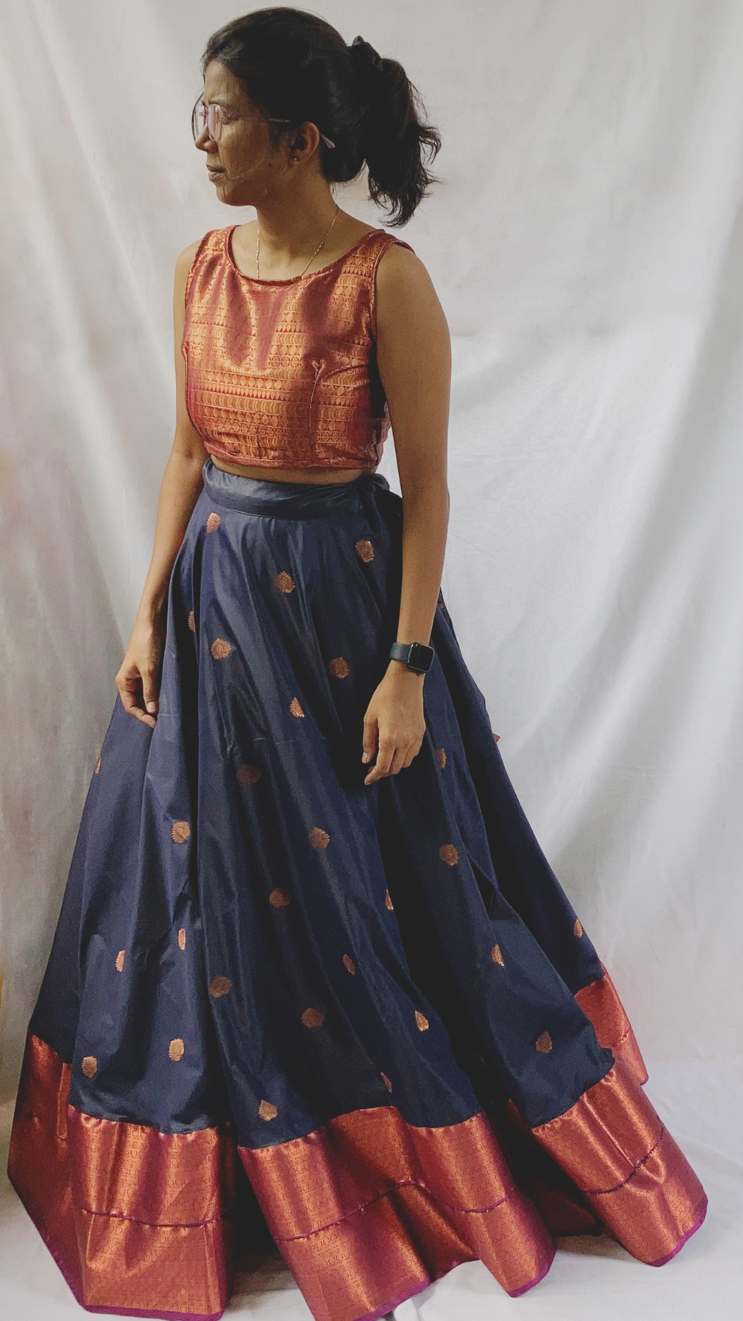 Minimals - crop top and skirt